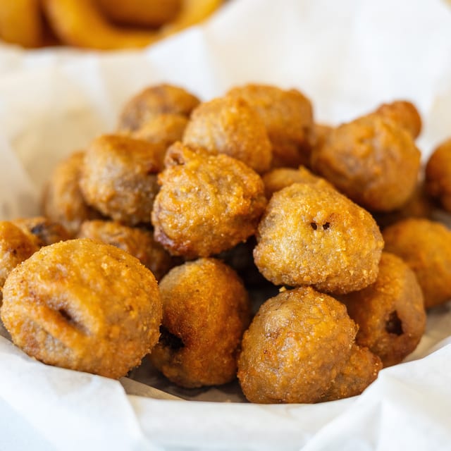 Battered Mushrooms.